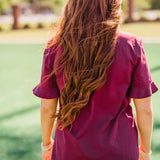Howdy Tee Maroon