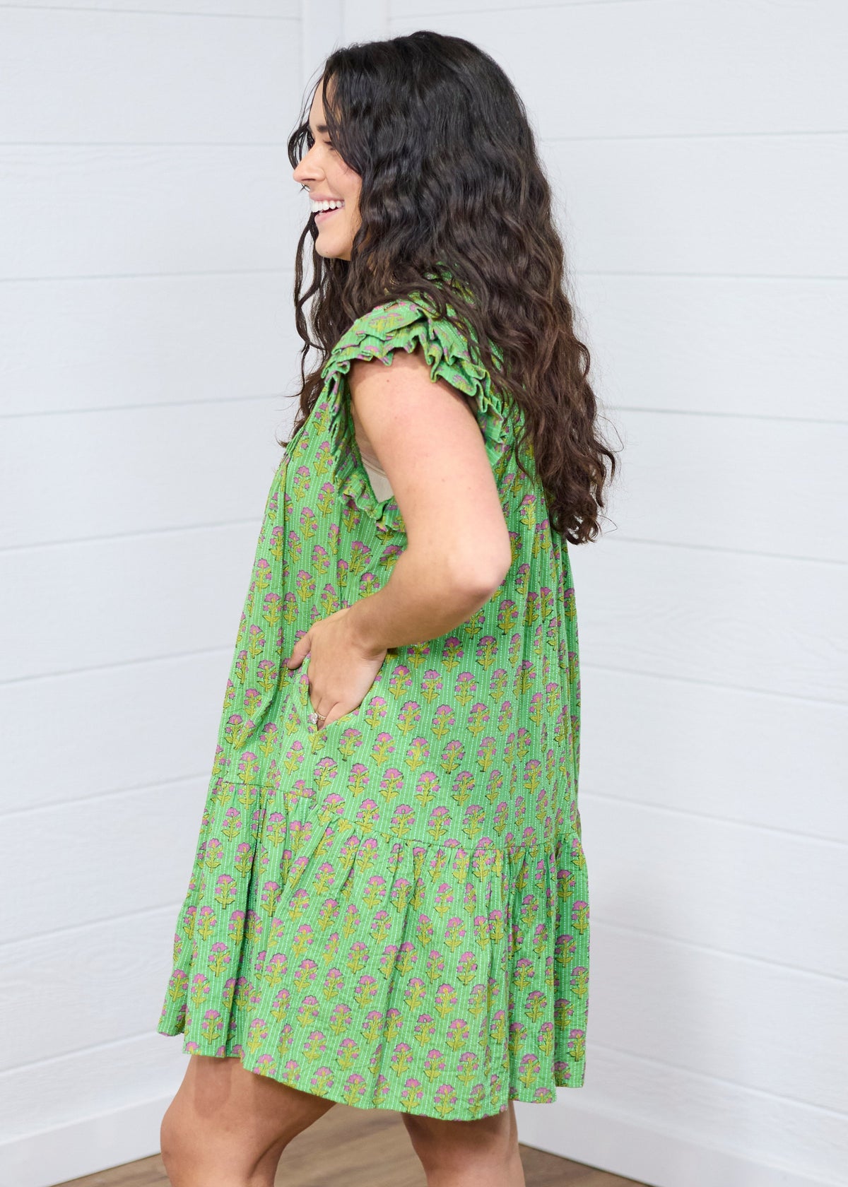 The Collins Dress- Green