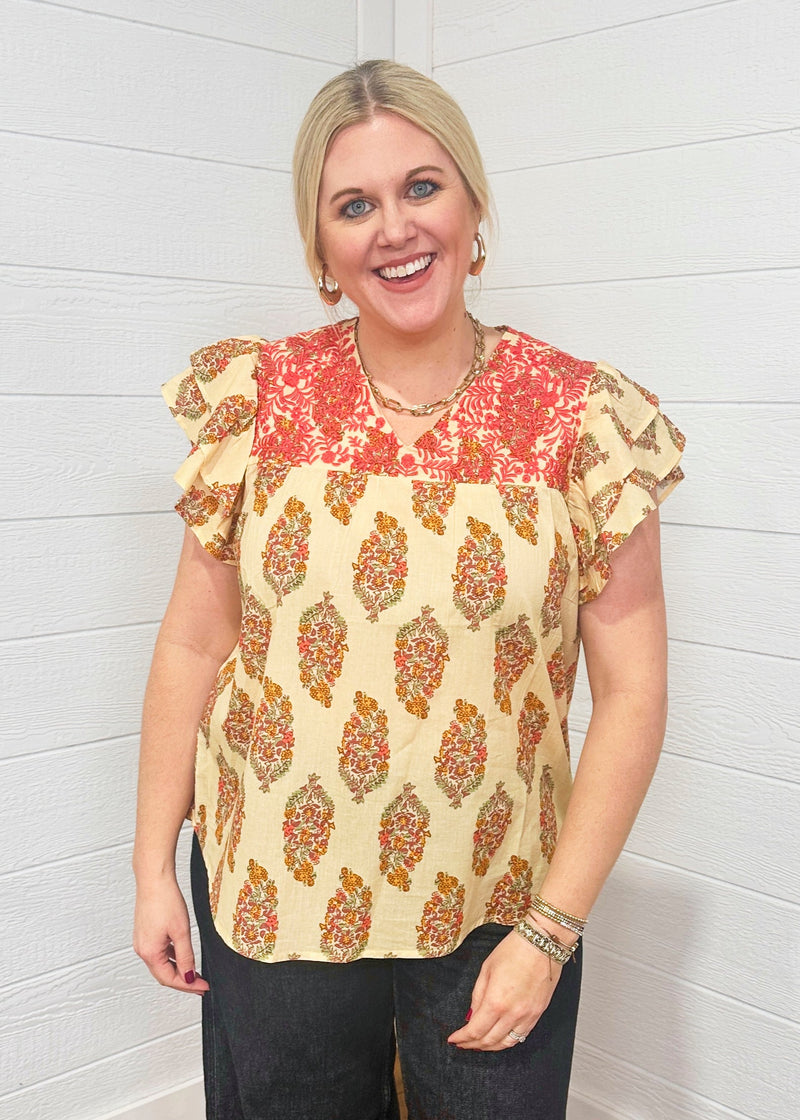 Alura Floral Top Front