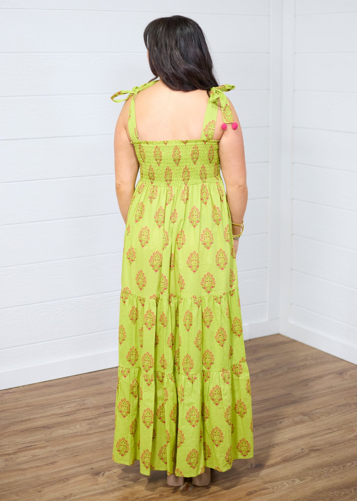 The Addison Maxi Dress- Chartreuse