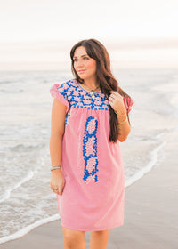 Lifestyle Wren Red Gingham Short Sleeve Dress