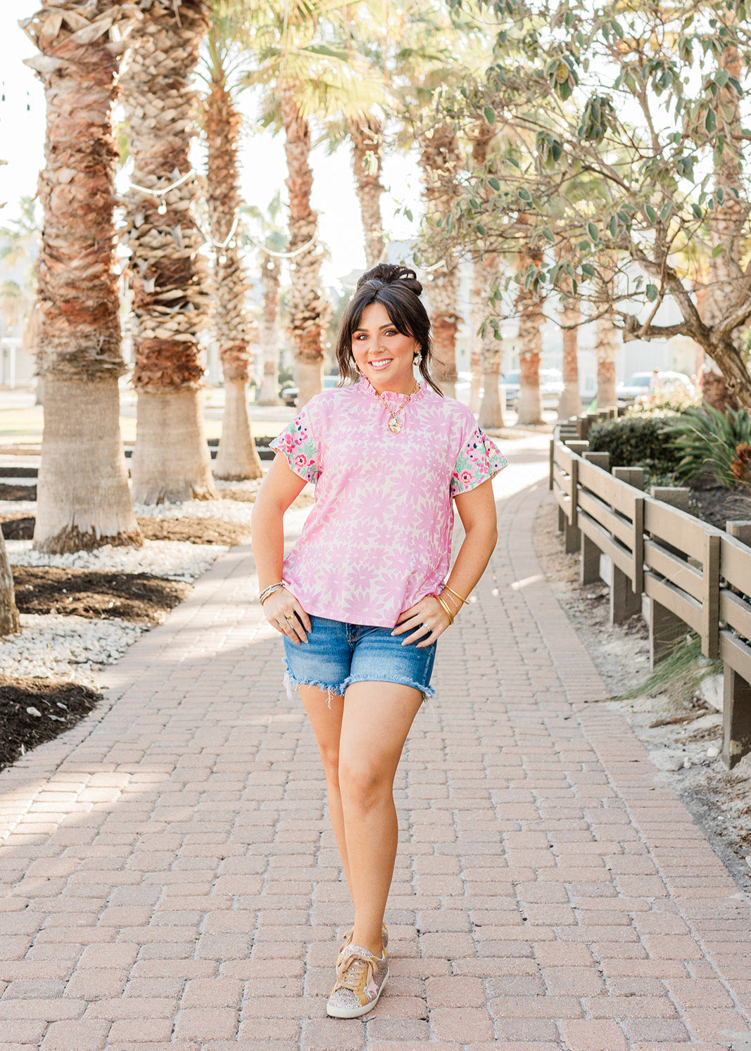 Short Sleeve Square Neck Frill Blouse | metamorphose temps