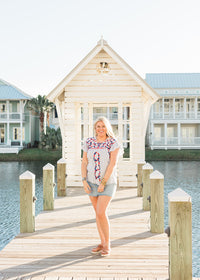 Lifestyle Beck Blue Stripe Short Sleeve Top 