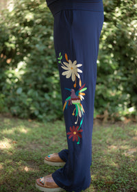 Ann Navy Blue Long Pants Pant Detail