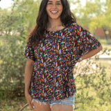 Basic Otomi Multi Color Short Sleeve Tee