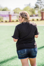 Game Day Embroidered Spirit Tee - Black