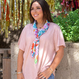 Light Purple Multi Color Wild Rag