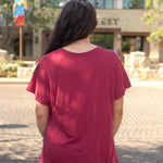 Basic Magic Maroon Short Sleeve Tee Back
