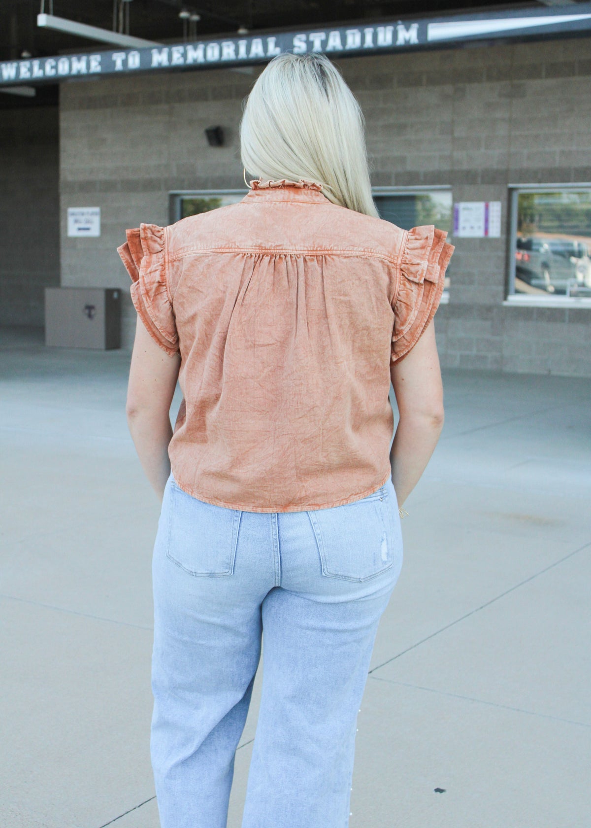 Marley Top- Burnt Orange