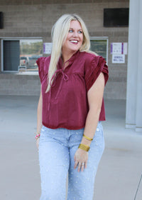 Marley Top- Maroon