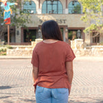 Basic Railroad Rust Short Sleeve Tee Back