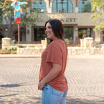 Basic Railroad Rust Short Sleeve Tee Side
