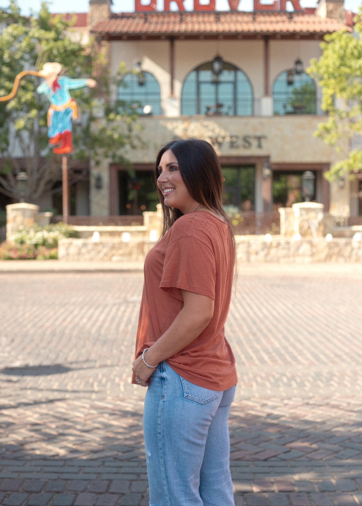 Basic Railroad Rust Short Sleeve Tee Side