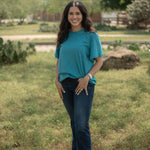 Lifestyle Basic Tempted Turquoise Short Sleeve Tee