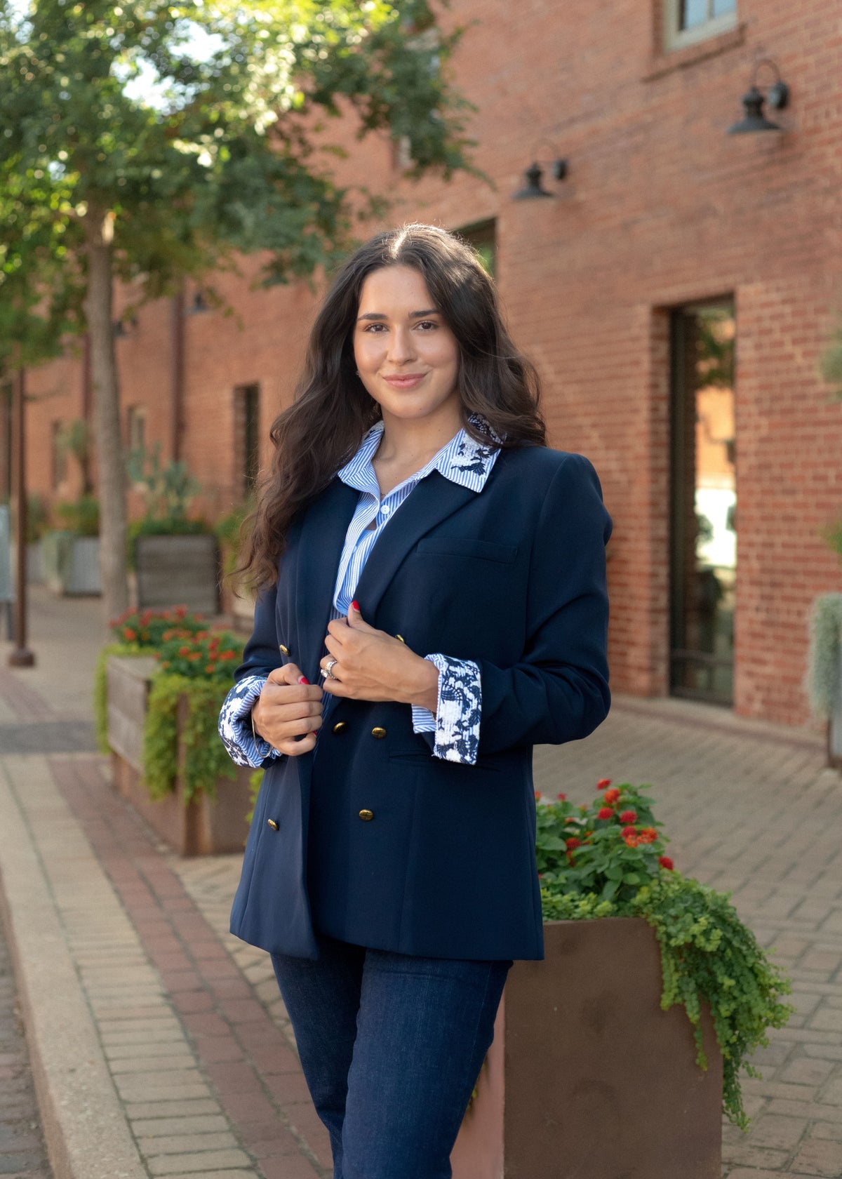 Power Blazer-Navy