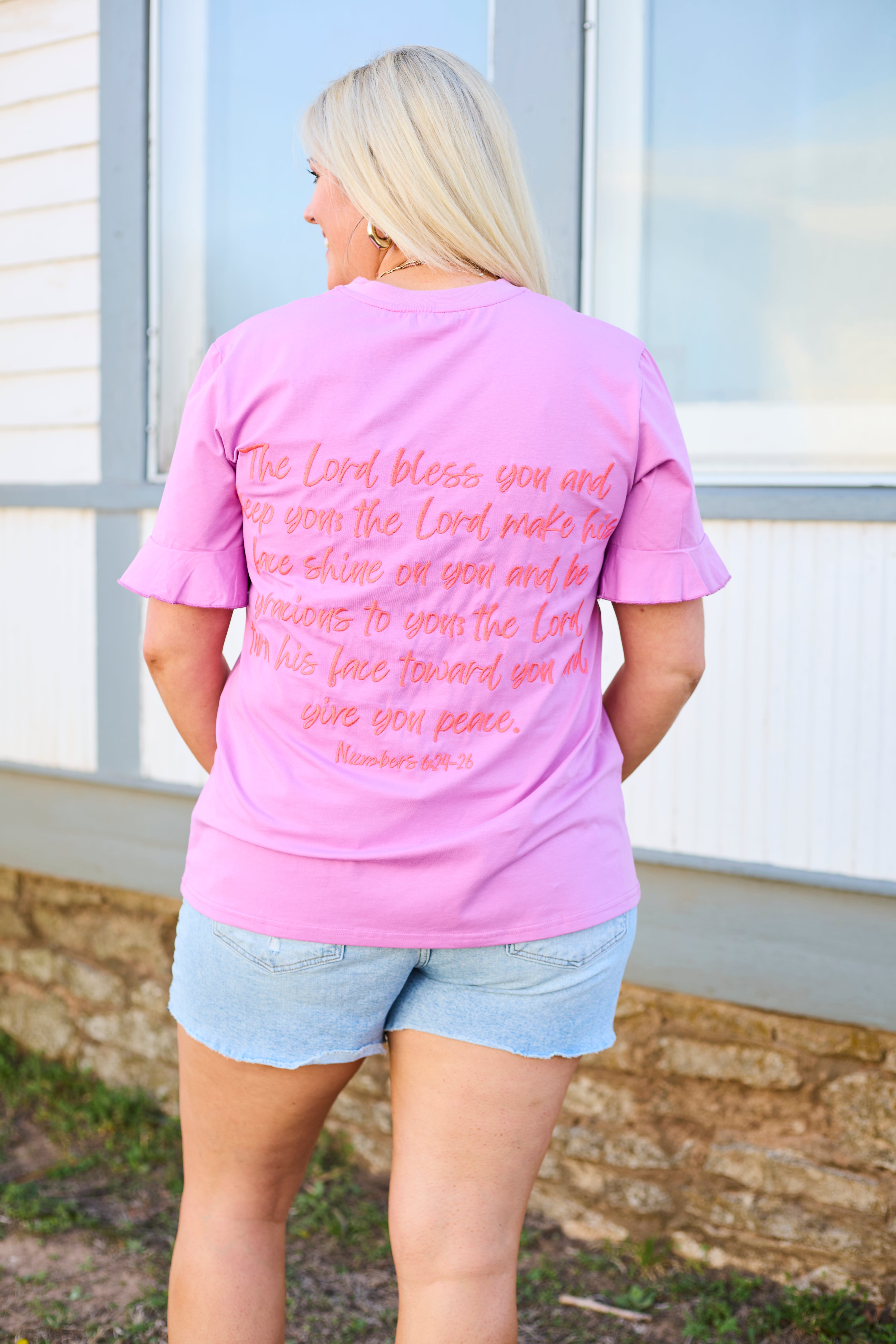 ☆typeservice☆ Catch Embroidery TShirt Pink afa81573b5c3b5f61cb032978fb5fc
