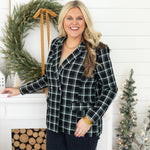 Daphne Black Long Sleeve Blazer