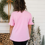 Clara Nutcracker Design Short Sleeve Pink Tee Back