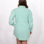Back Annie Dress Denim mint dress