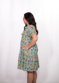 Side Mabel Dress Texas sweetheart print dress