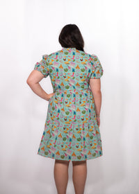 Back Mabel Dress Texas sweetheart print dress