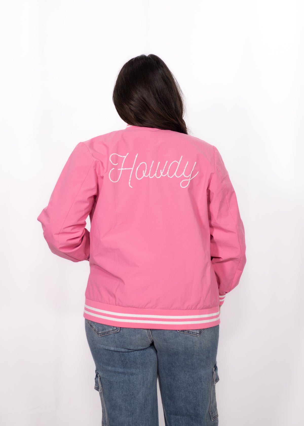 Back Rodeo bomber jacket pink bomber