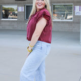 Marley Top- Maroon