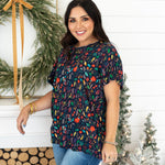 Basic Poinsettia Poppy Short Sleeve Tee Front
