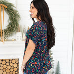 Basic Poinsettia Poppy Short Sleeve Tee Side