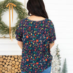 Basic Poinsettia Poppy Short Sleeve Tee Back