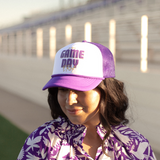 In My Game Day Era White/Purple Cap with Gold Details