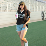 Lifestyle Couch Coach Black and White Short Sleeve Top 