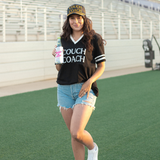Lifestyle Couch Coach Black and White Short Sleeve Top 