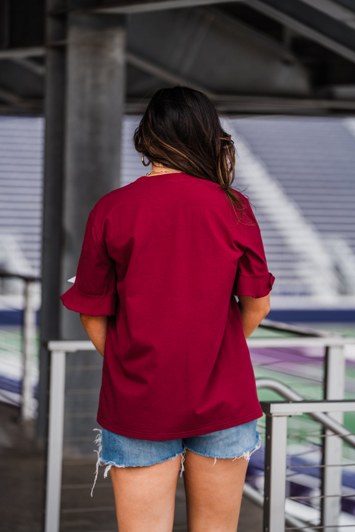 Shine Bright Tee - Maroon