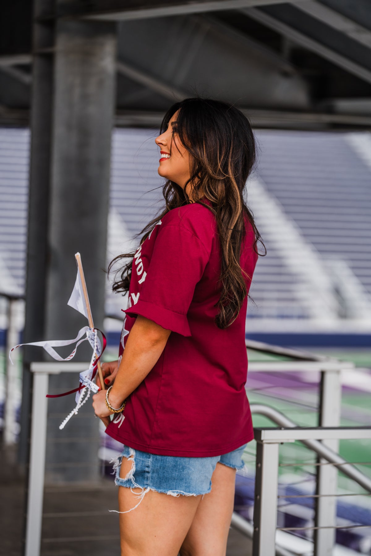 Shine Bright Tee - Maroon